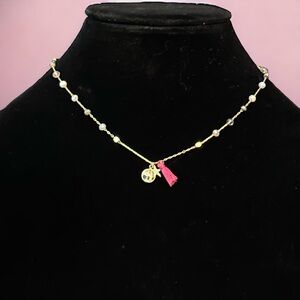 Alex Carol tassel charm station bead necklace